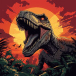 Coloring T Rex Pictures 2 2