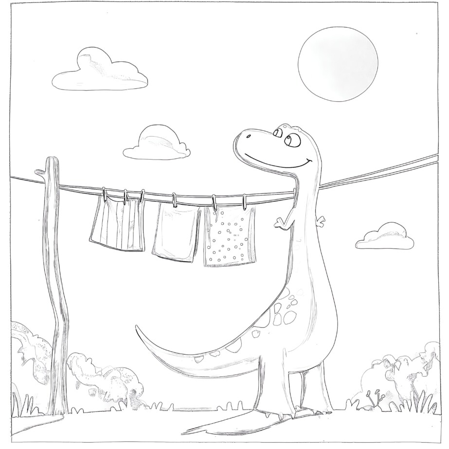 Cute Dinosaur Coloring