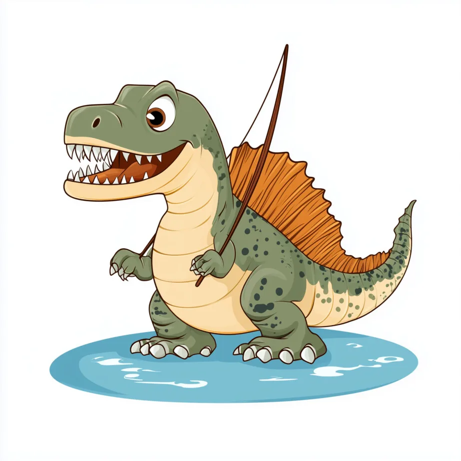 ディメトロドンの塗り絵ページ 2