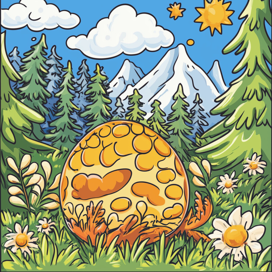 Dino Egg Coloring Page 2