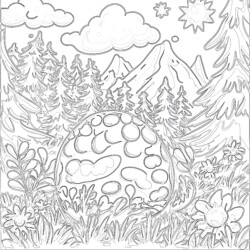 Dino Egg Coloring Page - Printable Coloring page