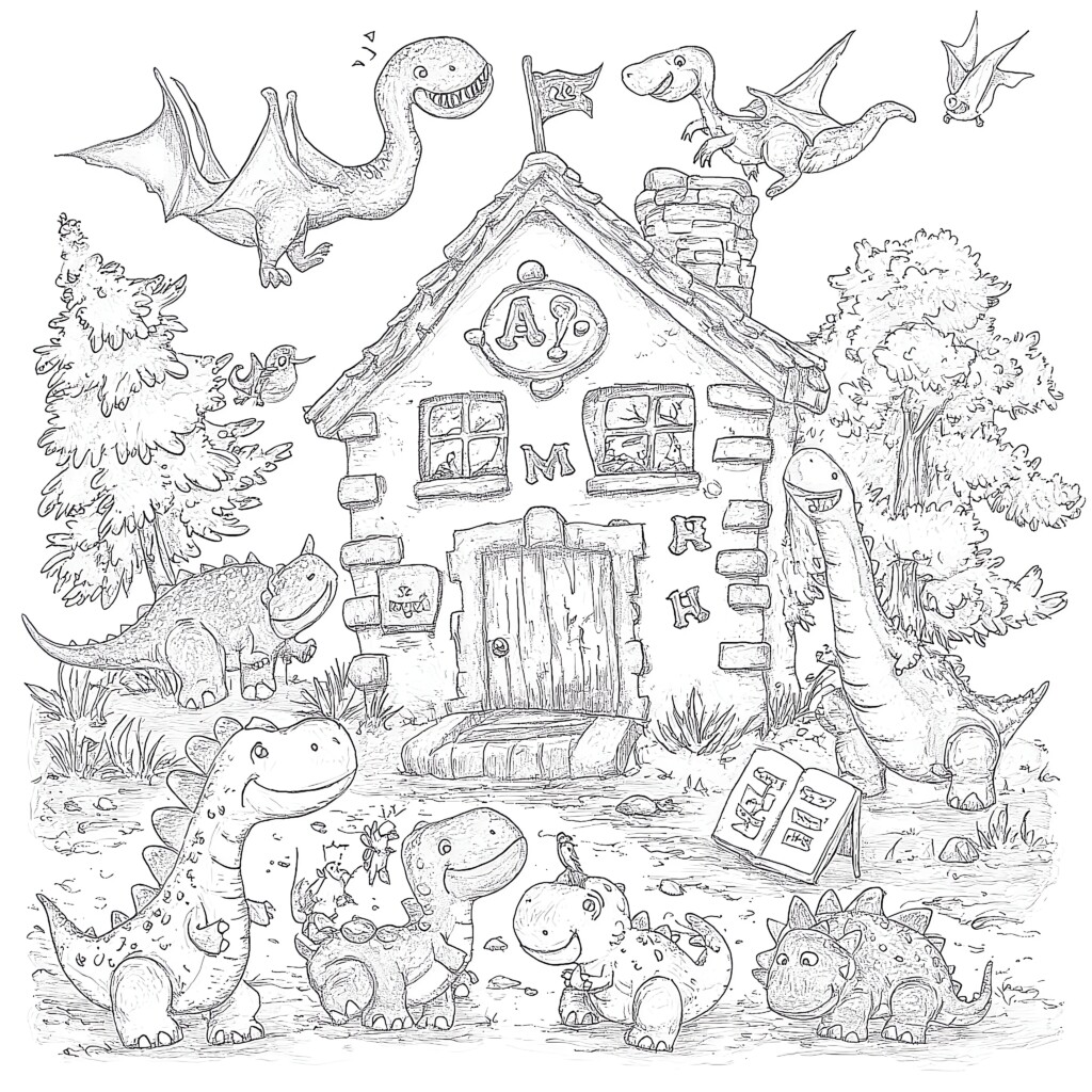 Dino Printable Coloring Pages Coloring Pages Mimi Panda