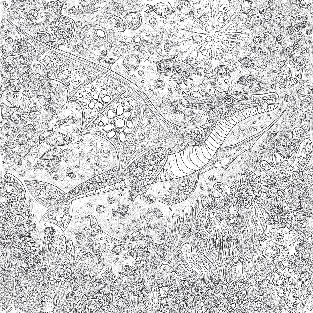 Dinosaur Coloring Game | Coloring Pages Mimi Panda