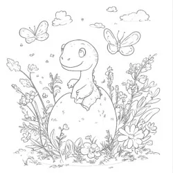 Dinosaur Coloring Page Printable - Printable Coloring page