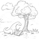 Dinosaur Coloring Pages Cute