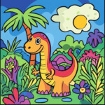 Dinosaur Coloring Printouts 2 2