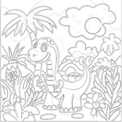 Dinosaur Coloring Printouts - Printable Coloring page