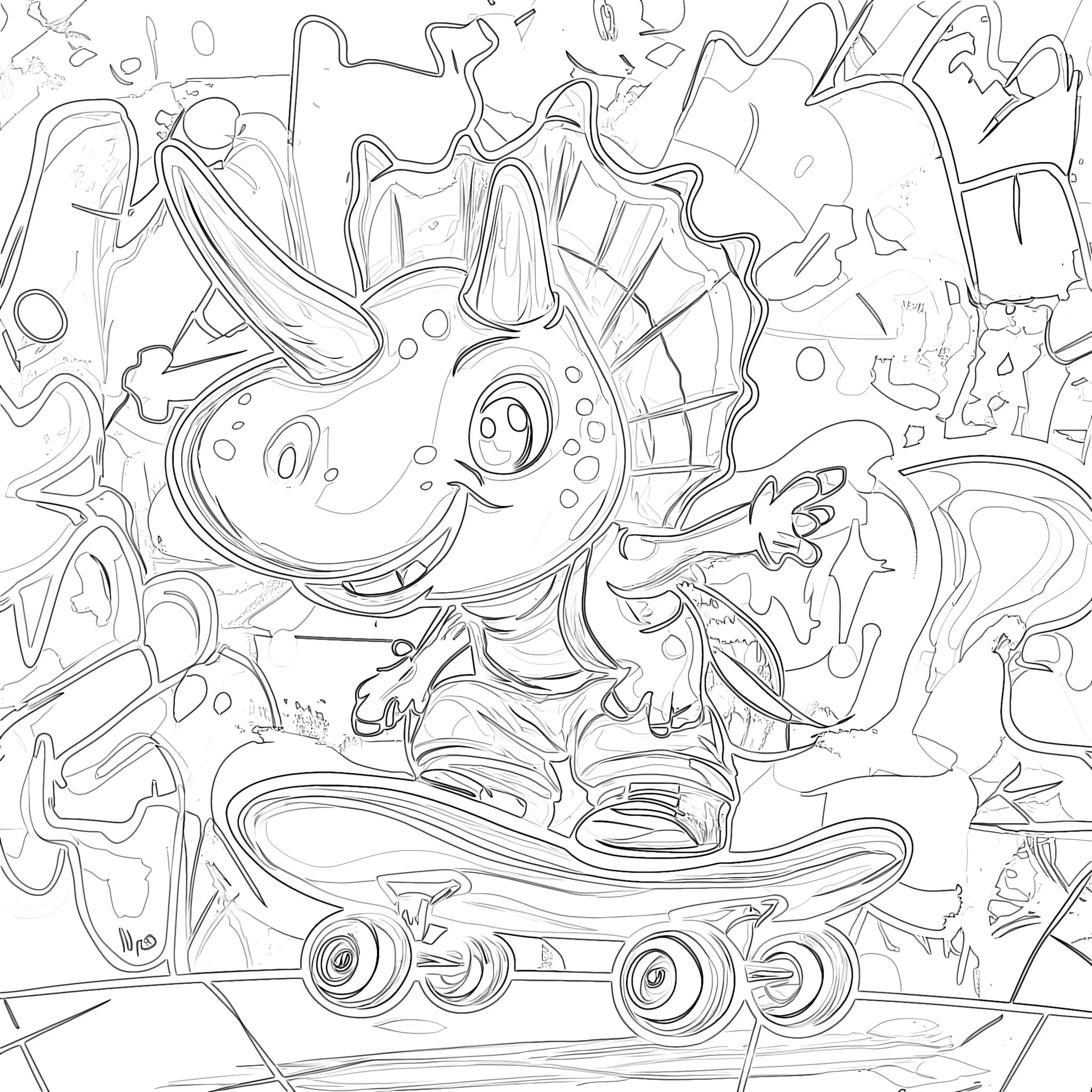 Dinosaur Coloring Template Coloring Pages Mimi Panda