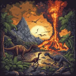 Dinozor Çizimi Boyama Sayfası - Orijinal görüntü