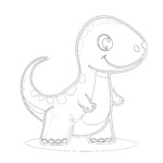 Dinosaur Drawing Printable