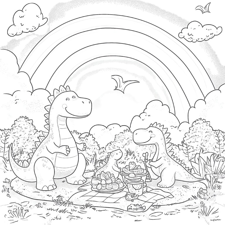 Realistic Dinosaur Coloring Pages | Coloring Pages Mimi Panda