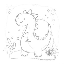 Dinosaur Pages - Printable Coloring page