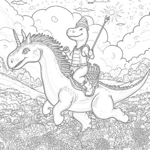 恐竜のぬりえページ | 塗り絵 ミミパンダ