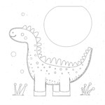 Dinosaur Picture To Colour In