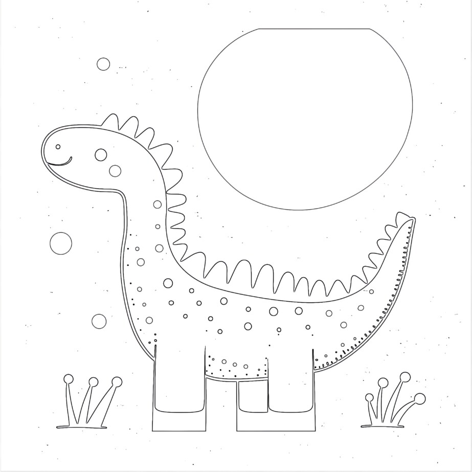 Dinosaur Picture To Colour In