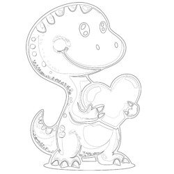 Dinosaur Pictures To Print For Free - Printable Coloring page