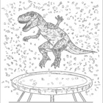 Dinosaur Print Coloring Pages