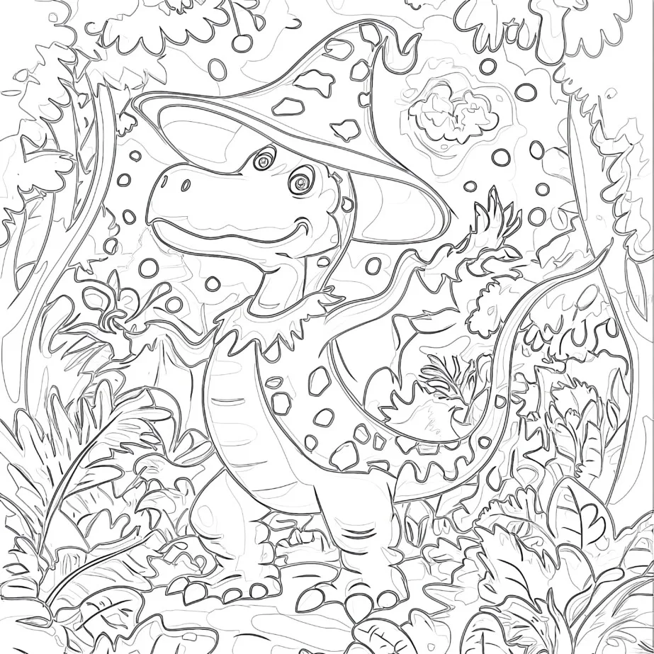Dinosaur Printable Coloring