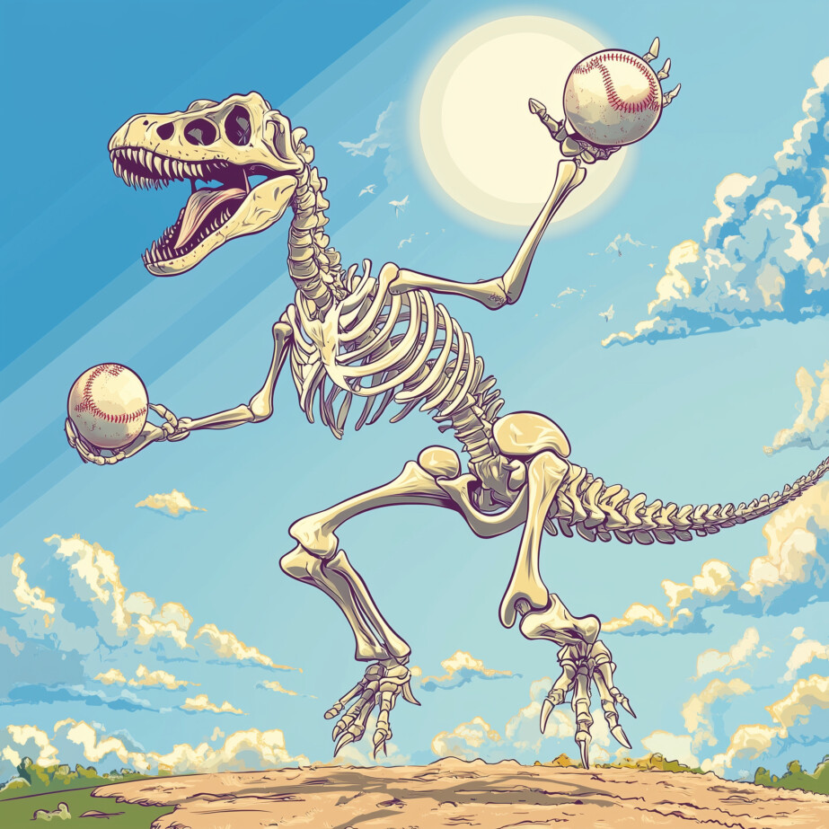 Dinosaur Skeleton Coloring Page 2