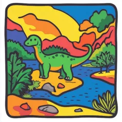Dinosaurier Zum Ausmalen Und Drucken - Ursprüngliches Bild