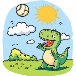 Easy T Rex Coloring Page - Origin image