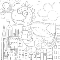 Free Dinosaur Pictures To Coloring Page - Printable Coloring page