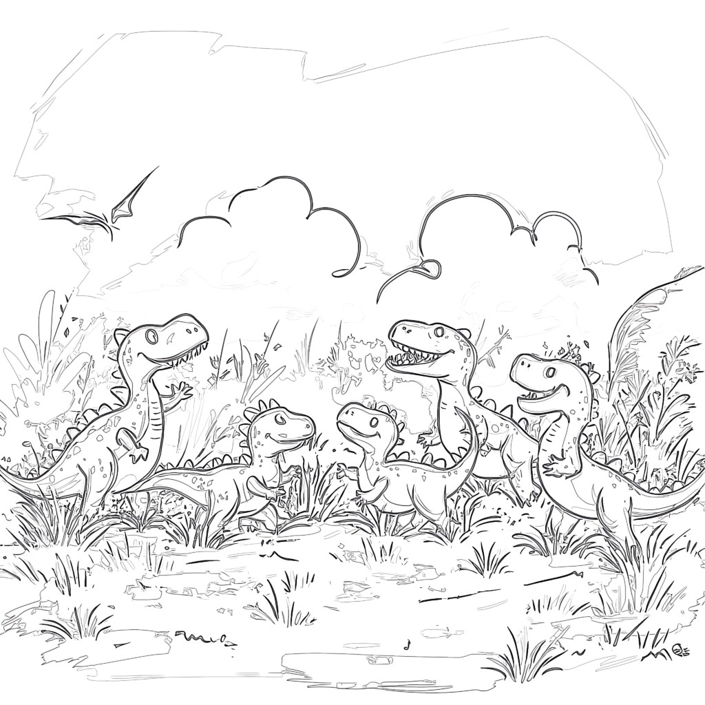Free Printable Dinosaur Pictures | Coloring Pages Mimi Panda
