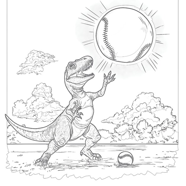 Online Coloring Free T Rex Coloring Page Coloring Pages Mimi Panda