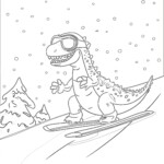 Free T Rex Dinosaur Coloring Pages