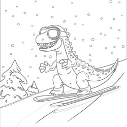 Free T Rex Dinosaur Coloring Pages - Printable Coloring page