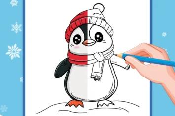 Cómo Dibujar Un Pingüino – Una Guía Paso A Paso De Mimi Panda