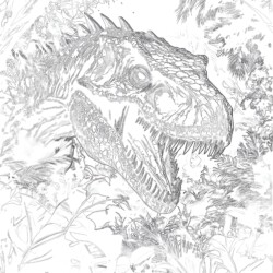 Indominus Rex Jurassic World Coloring Pages - Printable Coloring page