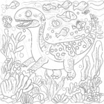 Jurassic Colouring Pages