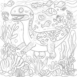 Jurassic Colouring Pages - Printable Coloring page