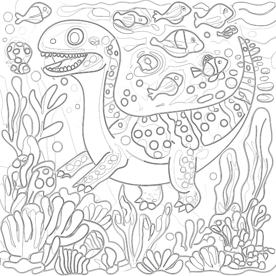 Jurassic Colouring Pages