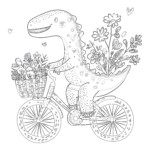 Jurassic Park T Rex Coloring Page