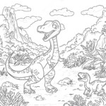 Jurassic World Blue Colouring Pages