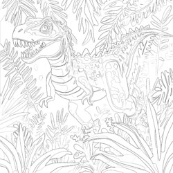 Jurassic World Indominus Rex Coloring Pages - Printable Coloring page