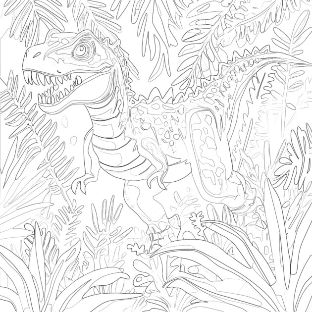 Colorear en l??nea P??ginas Para Colorear Del Indominus Rex De Jurassic