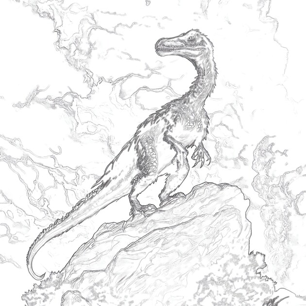 Online Coloring Jurassic World - Jurassic World Indoraptor Coloring Pages 630x630 