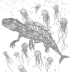 Jurassic World Mosasaurus Coloring Pages - Printable Coloring page