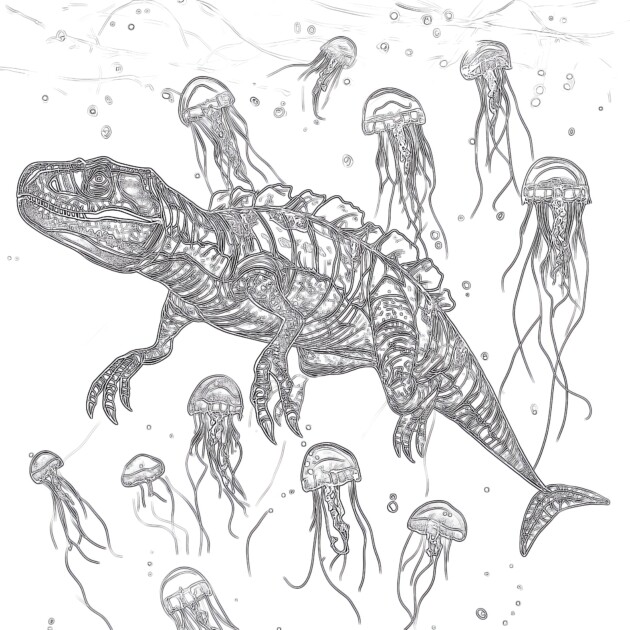 Online Coloring Jurassic World Mosasaurus Coloring Pages Coloring