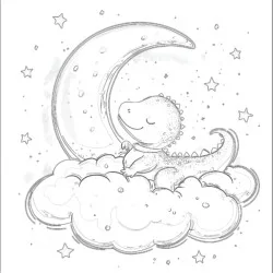 Kawaii Dinosaur Malvorlagen - Druckbare Ausmalbilder