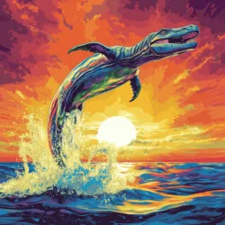 Página Para Colorear De Mosasaurus - Imagen de origen