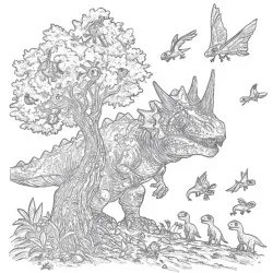Página Para Colorear De Pachycephalosaurus - Página para colorear