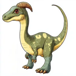 Strona Do Kolorowania Parasaurolophusa - Obraz pochodzenia