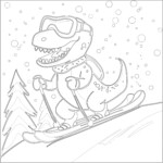 Picture Of T Rex To Color