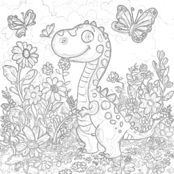 Printable Colouring Pages Dinosaurs - Printable Coloring page