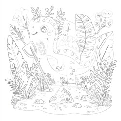 Printable Dinosaur Pictures To Color - Printable Coloring page