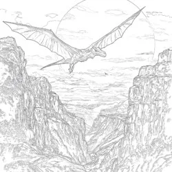 Pteranodon Coloring Page - Printable Coloring page
